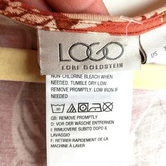 Lori Goldstein Floral Sheer Sleeveless Cover Up XL - Picture 6 of 7